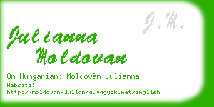 julianna moldovan business card